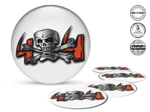 Rim Decals Logo Premium Silicone Labels